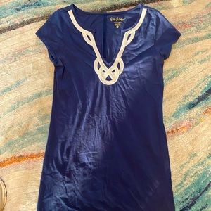 Lilly Pulitzer cotton dress in navy
